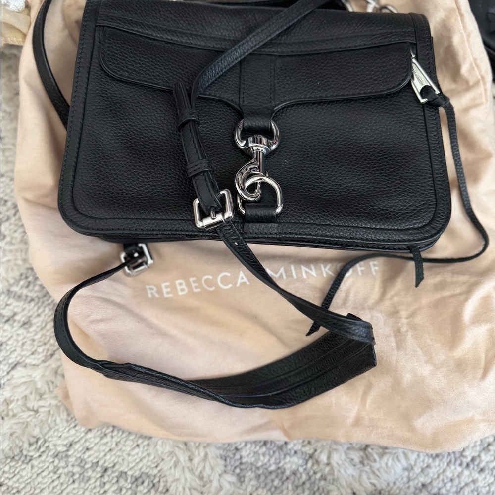 Rebecca Minkoff Black Leather Crossbody Bag
